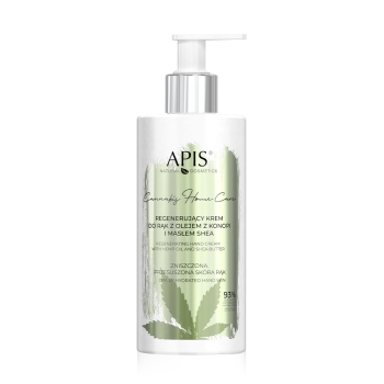 5696 CANNABIS HOME CARE Regenerujący krem do rąk z olejem z konopi i masłem shea / 300 ml